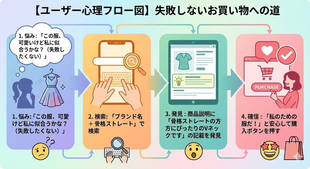 メルカリ　服の売り方　骨格診断