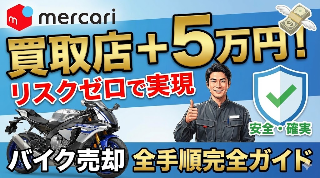 メルカリでバイクを安全に売る全手順｜買取店＋5万円をリスクゼロで実現する完全ガイド