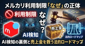 メルカリ利用制限「なぜ」の正体｜AI検知の裏側と売上金を救う法的ロードマップ